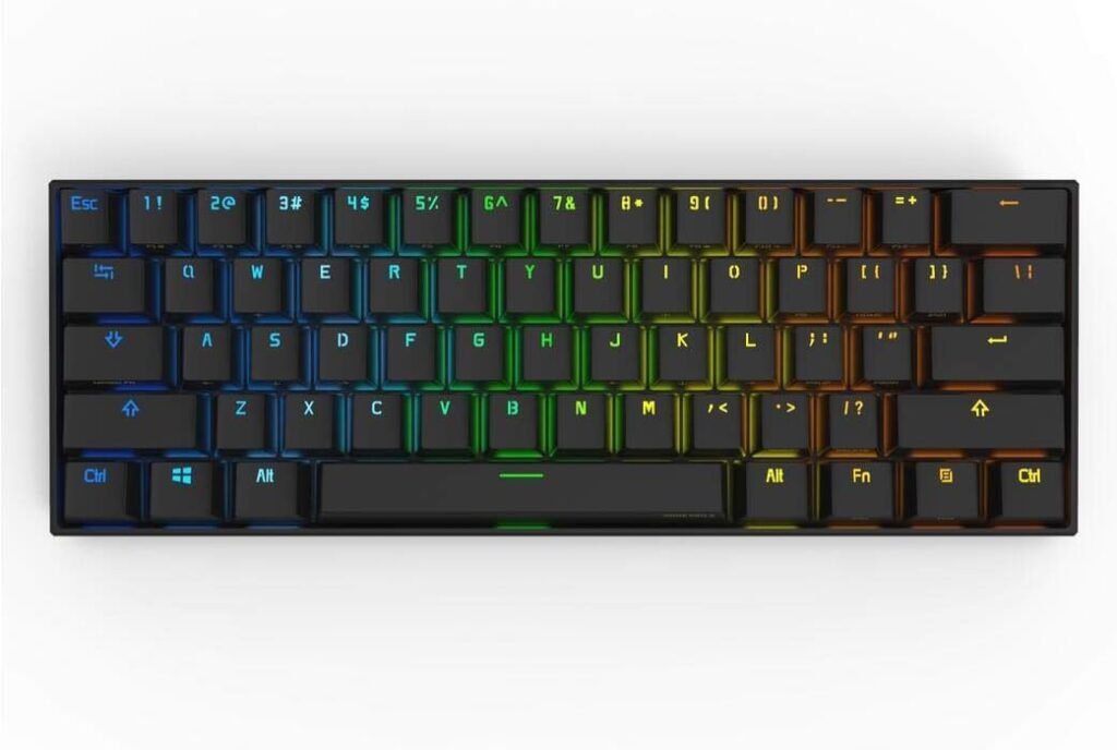 Anne Pro 2 wireless mechanical keyboard RGB compact setup