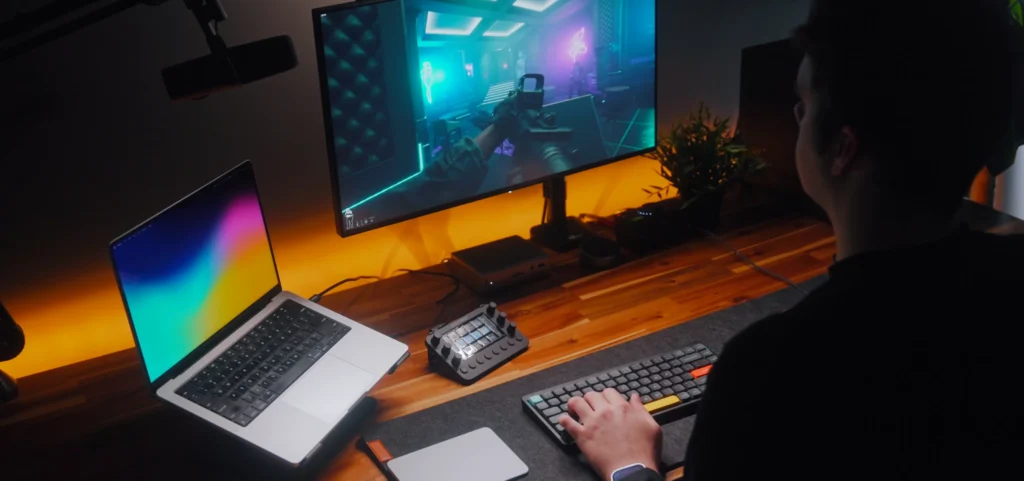 NuPhy Air75 V2 wireless mechanical keyboard on a clean desk setup