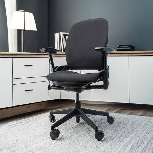 Steelcase Leap V2 ergonomic chair full setup