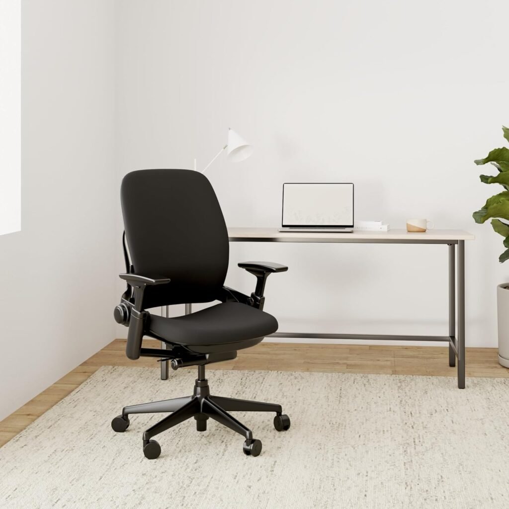 Steelcase Leap V2 ergonomic chair full setup