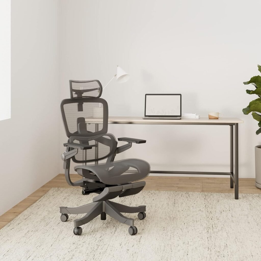 Hinomi H1 Pro ergonomic chair with footrest