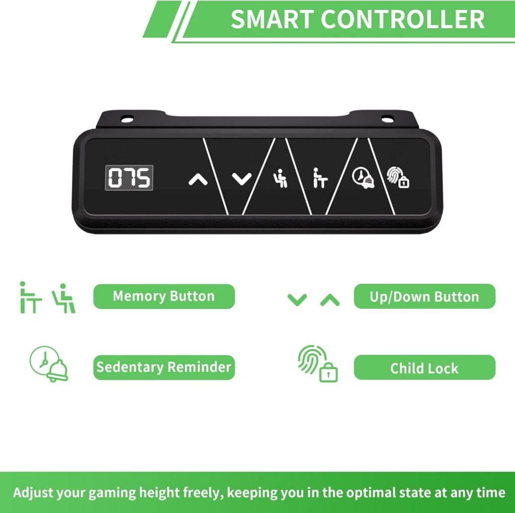 X-Win Electric Height Adjustable Standing Desk in standing mode for posture improvement